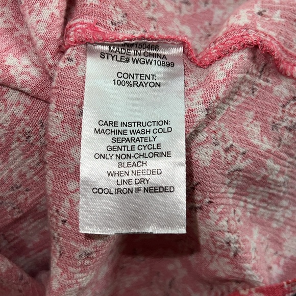 Market & Spruce Size XL Pink Zoa Button Down Top - Picture 6 of 6